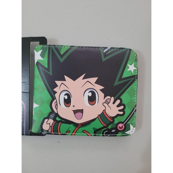 Japanese Anime Hunter X Hunter Characters One Size Leather Purse Green Wallet - Picture 2 of 3